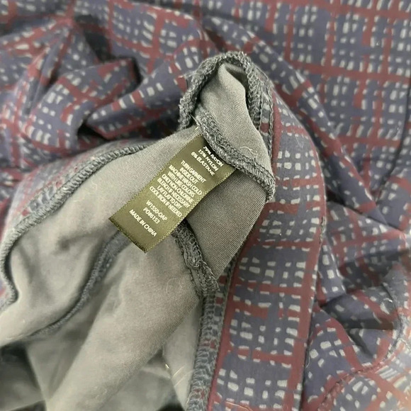 Betabrand Pants Pant Blue Stretch Yoga Dress Plaid Striped Women's Size XL - Picture 7 of 8